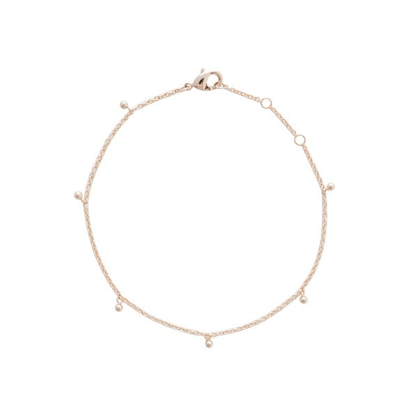 Elegant Adjustable Anna Charm Bracelet with protective coating