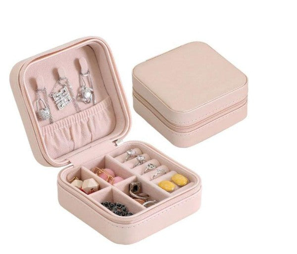 Mini-Jewelry Organized Stylish Pink Travel Box