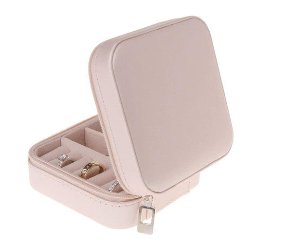 Mini-Jewelry Organized Stylish Pink Travel Box