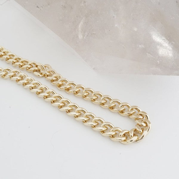 Fiona Thick Curb Adjustable Chain Bracelet
