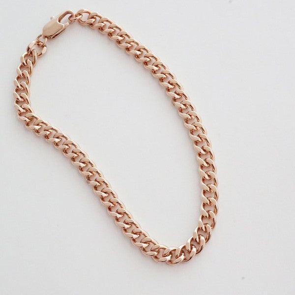 Fiona Thick Curb Adjustable Chain Bracelet