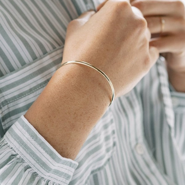 Classic Skinny Cuff-Bangle Adjustable Bracelet