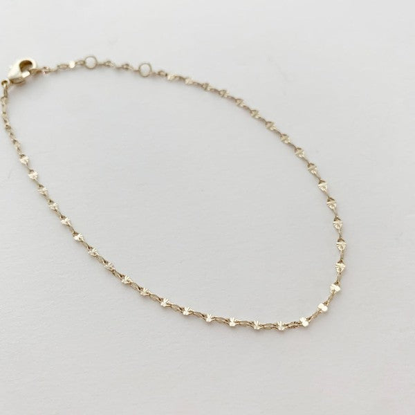 Esme Dainty Twisted Chain Bracelet