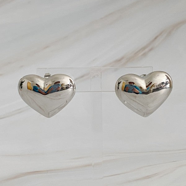 Simple Stylish Polish My Heart Stud Earrings