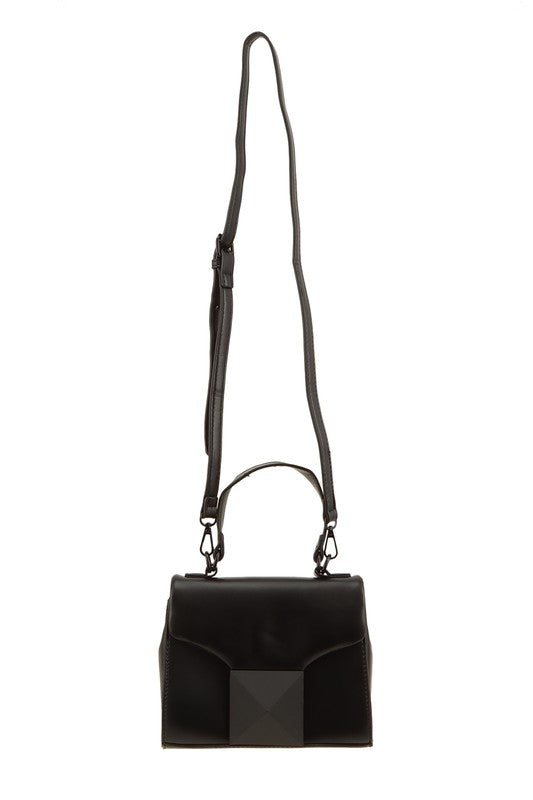 Pyramid Buckle Crossbody Handbag